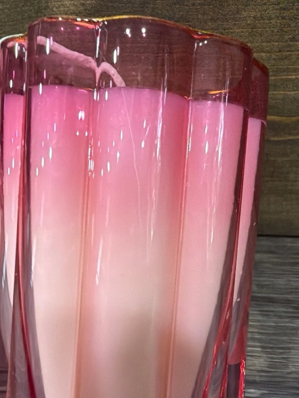 Francesca’s Pink Sweet Pea & Pomegranate Decorative Candle